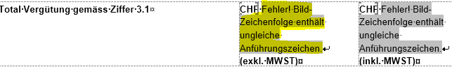 Auswirkung des Fehlers, Bild 2